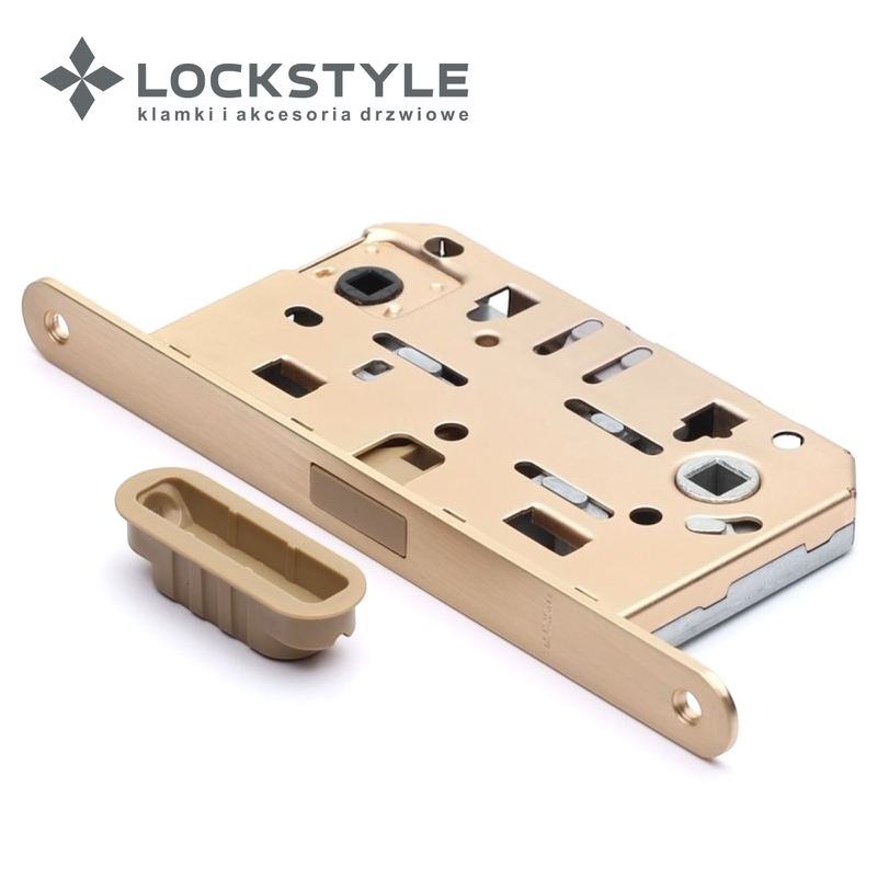 Механизм дверной магнитный LOCKSTYLE M411B WC ВВ (стандарт AGB) комплект с ответной планкой