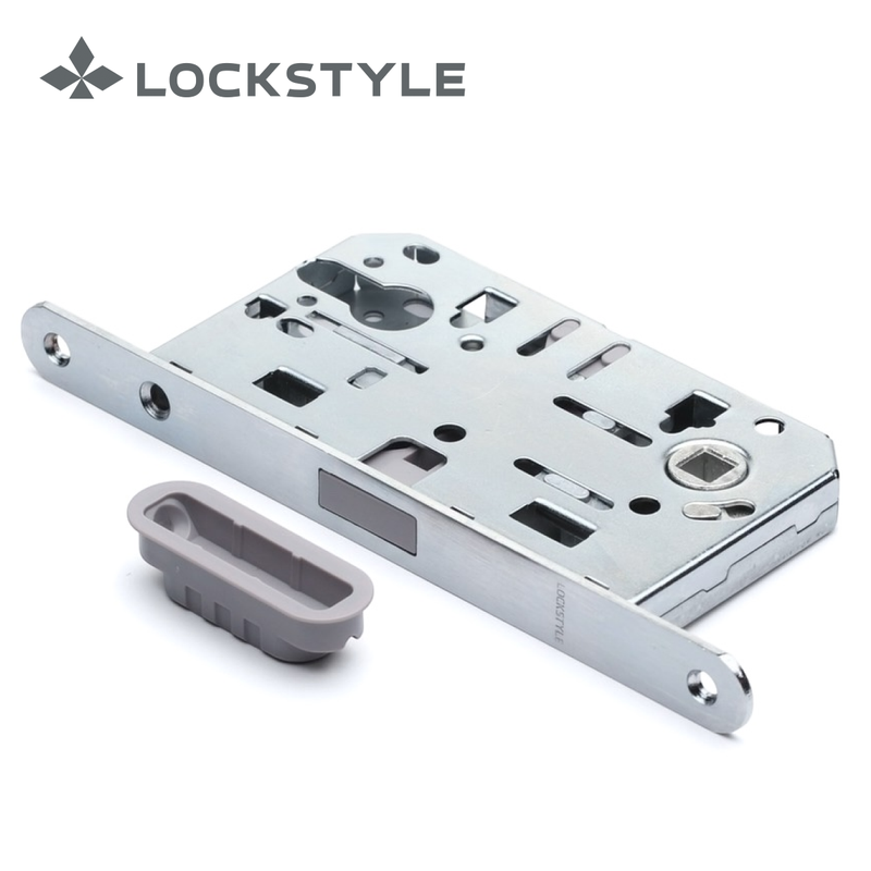 Механизм дверной магнитный LOCKSTYLE M411C ET CR (стандарт AGB) комплект с ответной планкой