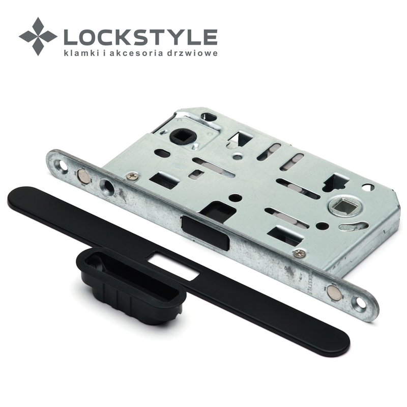 Механизм дверной магнитный LOCKSTYLE M412B WC AL6 (стандарт AGB) с лицевой и ответной планками