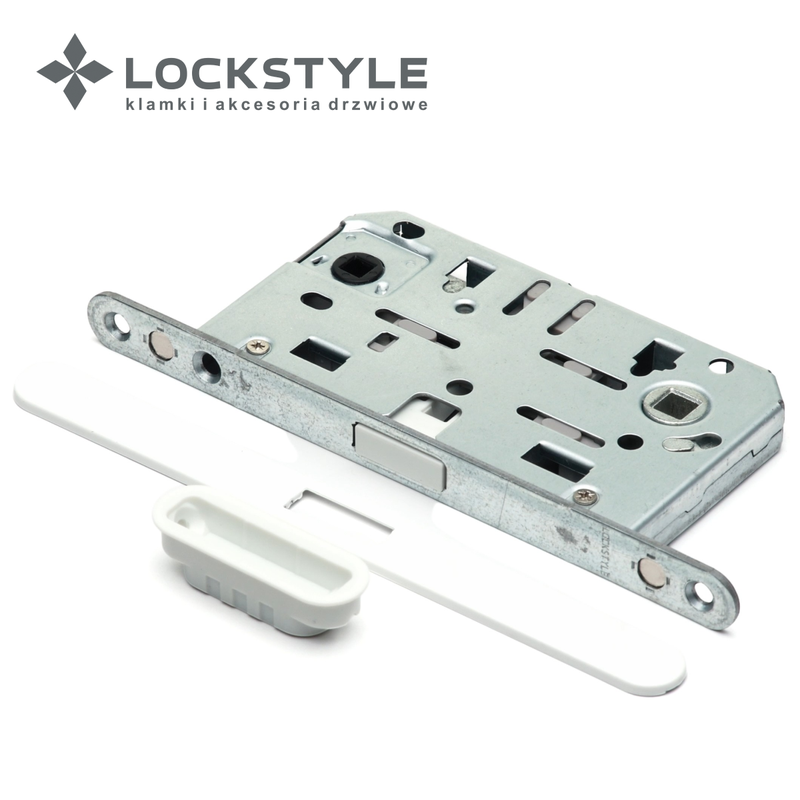 Механизм дверной магнитный LOCKSTYLE M412B WC AL7 с лицевой и ответной планками