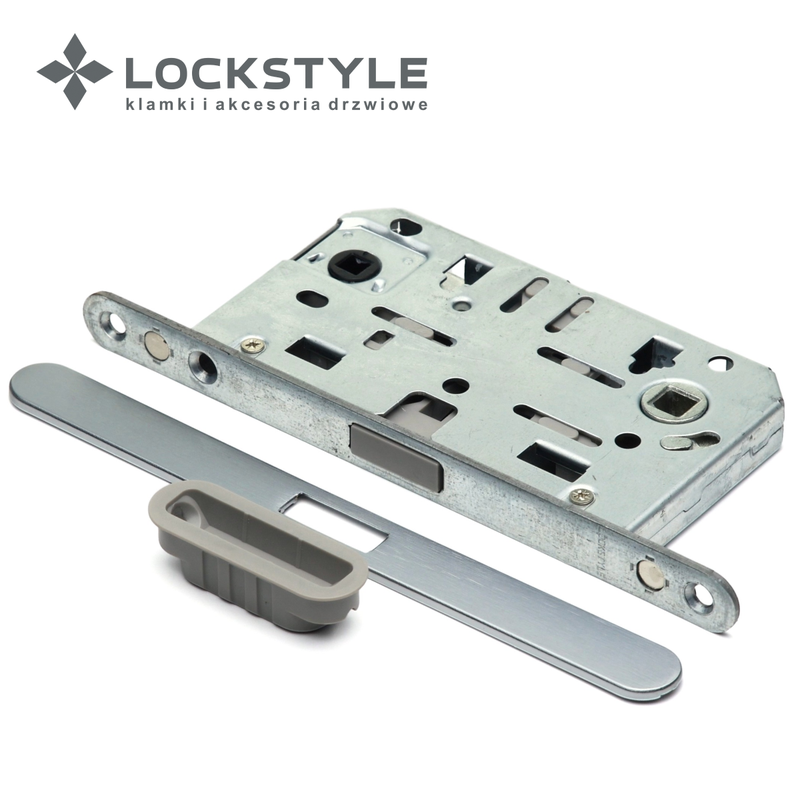 Механизм дверной магнитный LOCKSTYLE M412B WC CBM с лицевой и ответной планками