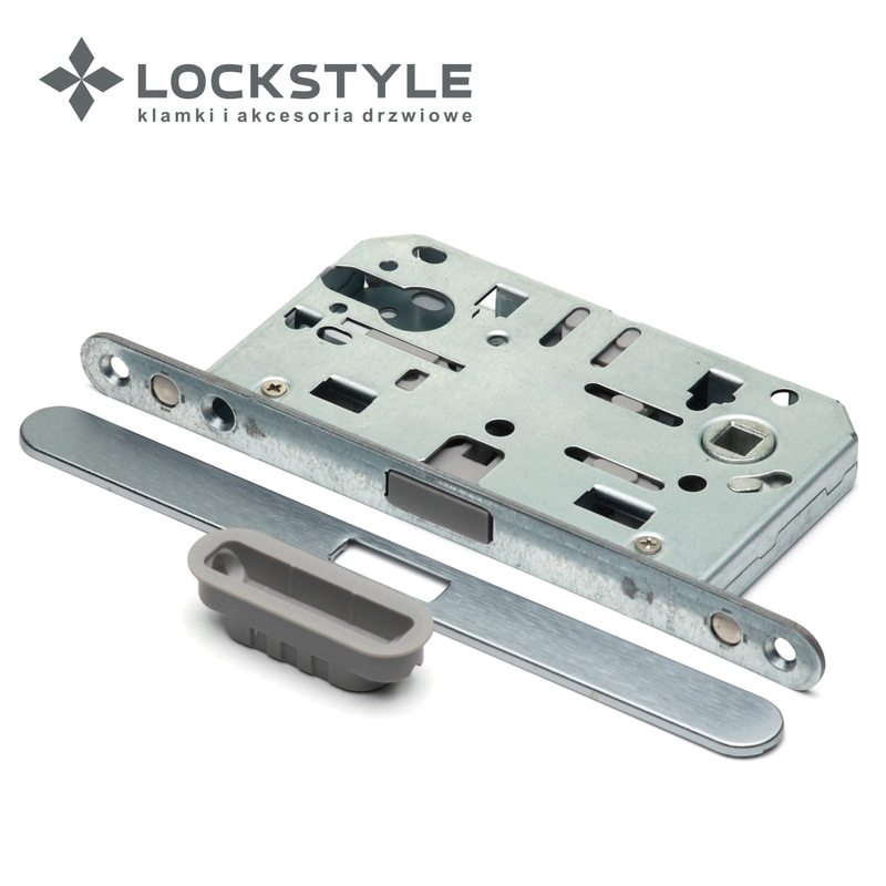 Механизм дверной магнитный LOCKSTYLE M412C ET CBM (мат хром) с лицевой и ответной планками