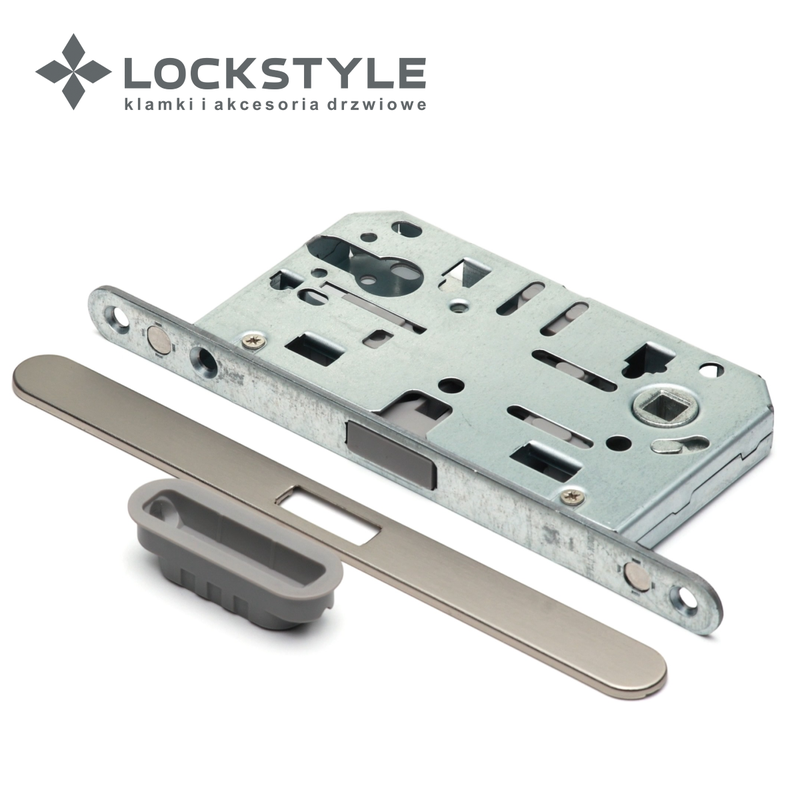 Механизм дверной магнитный LOCKSTYLE M412C ET NBM (мат никель) с лицевой и ответной планками