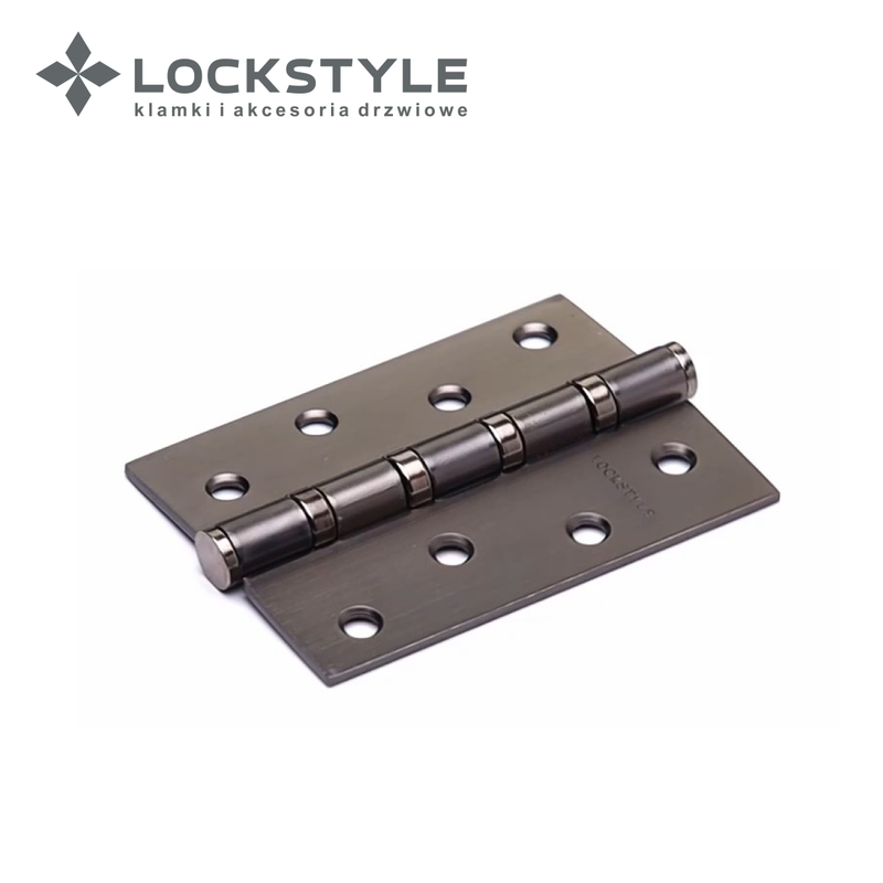 Петля дверная LOCKSTYLE 4 BBN-F черный матовый никель, универсальная ( с шариковыми подшипниками)
