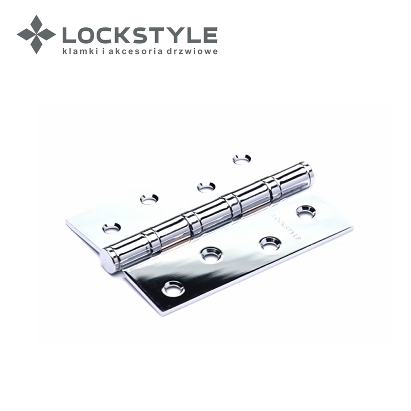 Петля дверная LOCKSTYLE 4 CP-F хром, универсальная (с шариковыми подшипниками)
