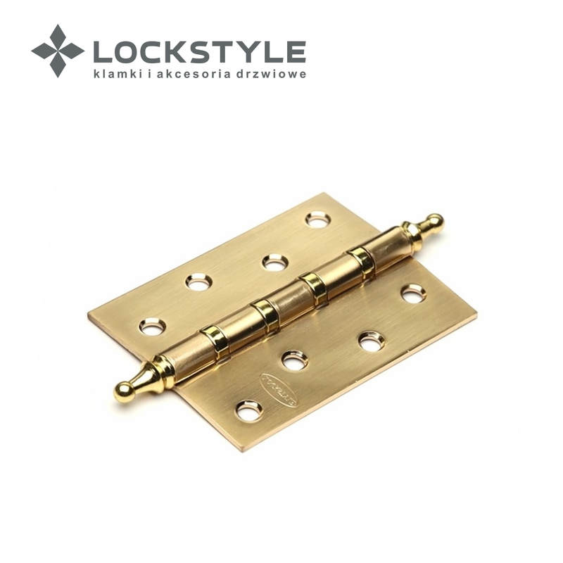 Петля дверная LOCKSTYLE 4 GB-C матовое золото, универсальная (с шариковыми подшипниками)