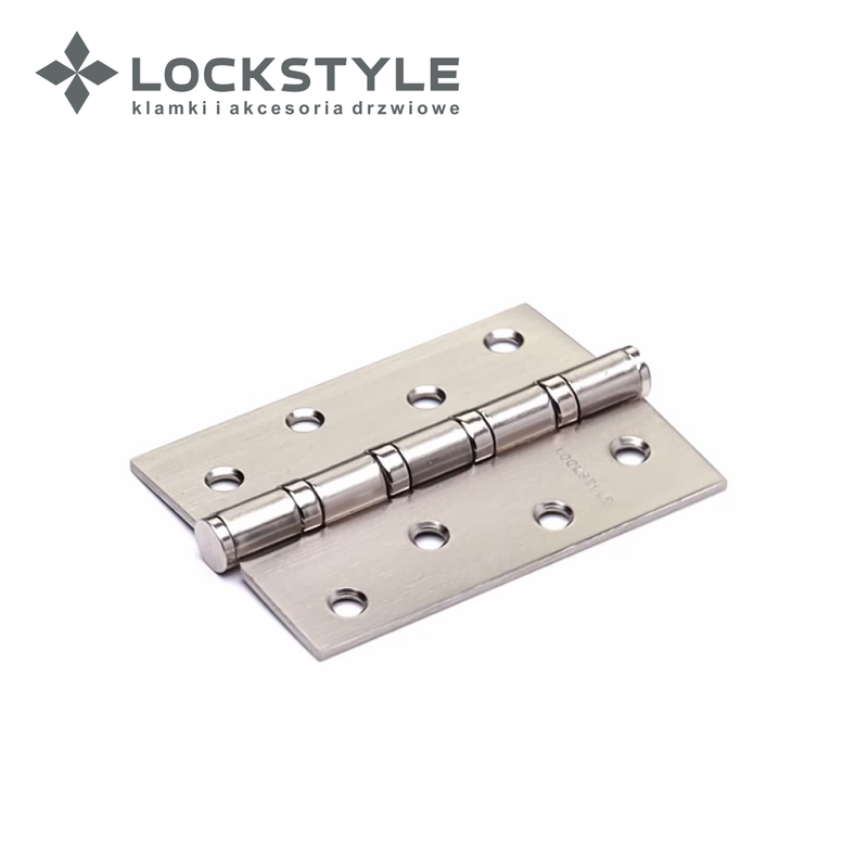 Петля дверная LOCKSTYLE 4 NBM-F матовый никель, универсальная ( с шариковыми подшипниками)