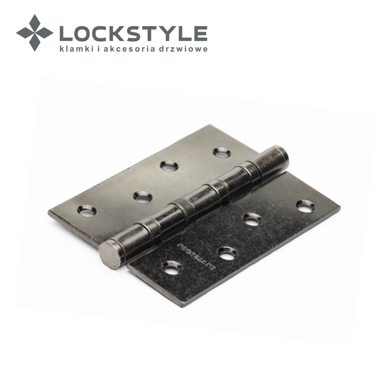 Петля дверная LOCKSTYLE 4 OS-F серебро античное, универсальная (с шариковыми подшипниками)
