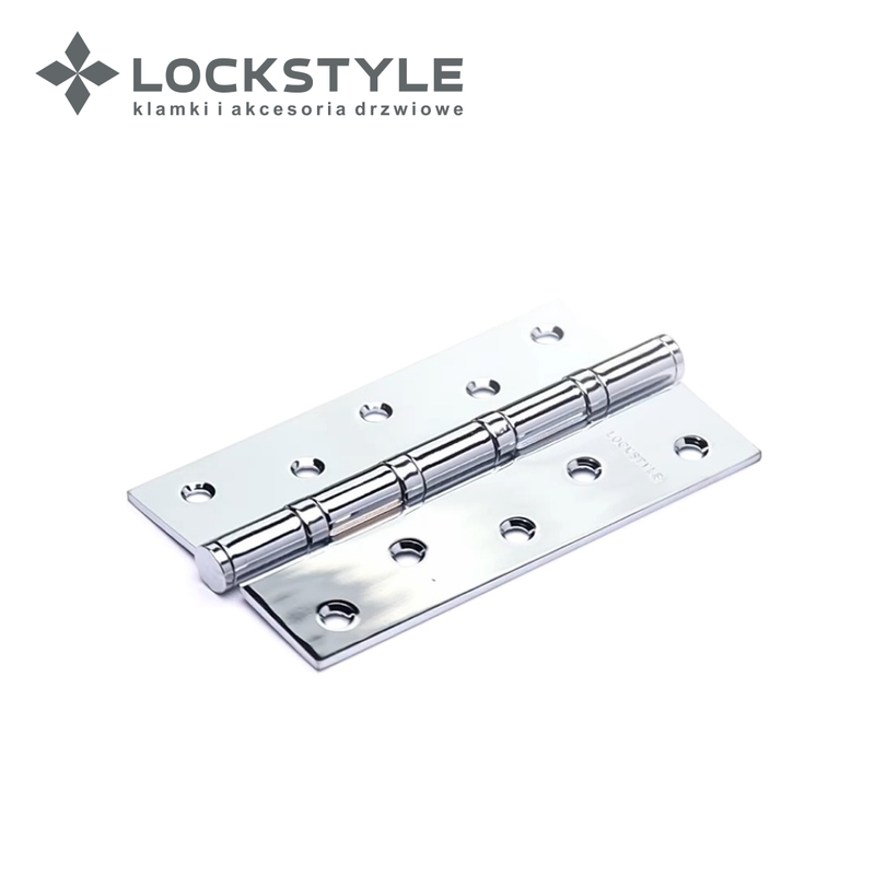 Петля дверная LOCKSTYLE 5 CP-F хром, универсальная (с шариковыми подшипниками)