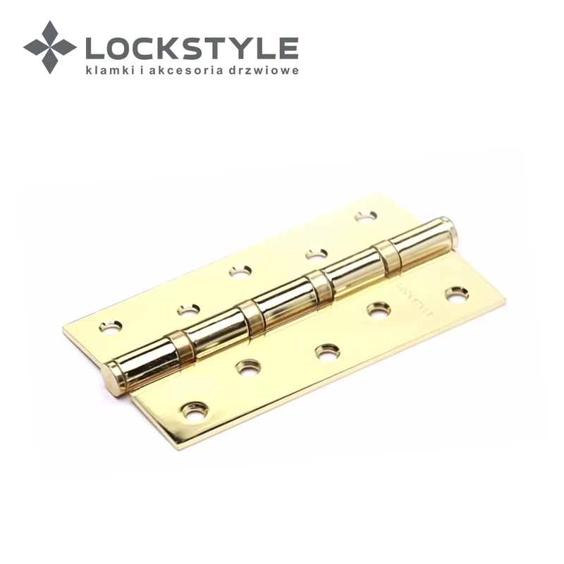 Петля дверная LOCKSTYLE 5 PB-F золото, универсальная (с шариковыми подшипниками)