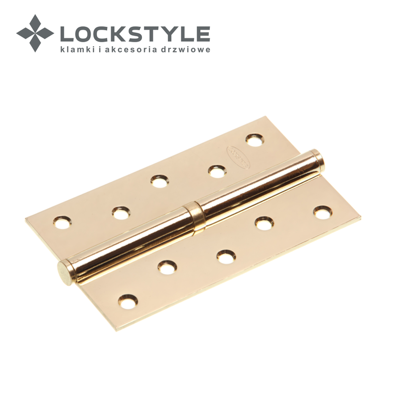 Петля дверная LOCKSTYLE 5 PB-L золото, левая ( с шариковыми подшипниками)