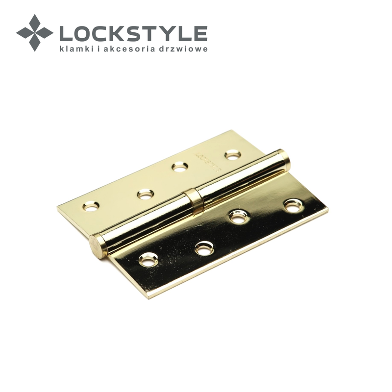 Петля дверная LOCKSTYLE M-4 PB-L золото, левая (с шариковыми подшипниками)