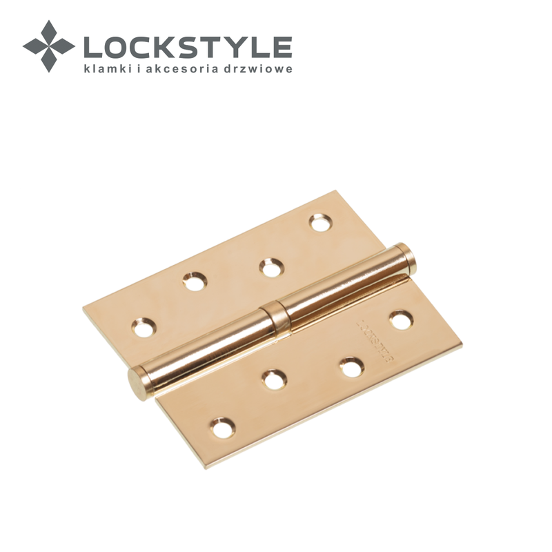 Петля дверная LOCKSTYLE M-4 PB-R золото, правая (с шариковыми подшипниками)