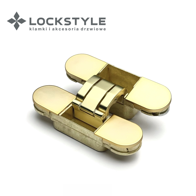 Петля скрытая 3D LOCKSTYLE, модель ECLIPSE 2.0 комплект MATT GOLD (матовое золото)