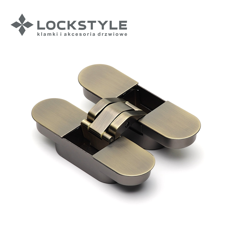 Петля скрытая 3D LOCKSTYLE, модель ECLIPSE 2.2 комплект ANTIQUE BRONZE (бронза)