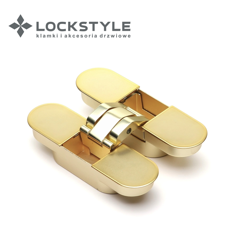 Петля скрытая 3D LOCKSTYLE, модель ECLIPSE 2.2 комплект MATT GOLD (матовое золото)