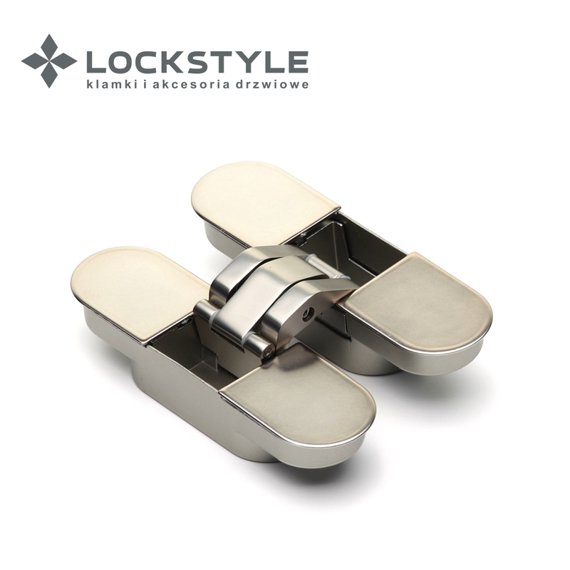 Петля скрытая 3D LOCKSTYLE модель ECLIPSE 2.2 комплект MATT NICKEL (матовый никель)