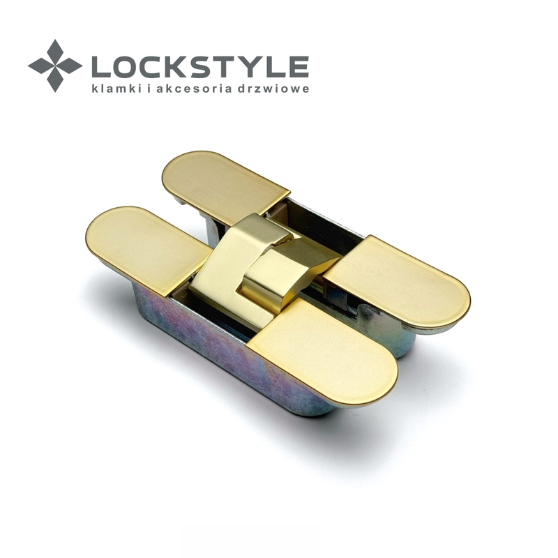 Петля скрытая 3D LOCKSTYLE, модель ECLIPSE 3.0 комплект MATT GOLD (матовое золото)