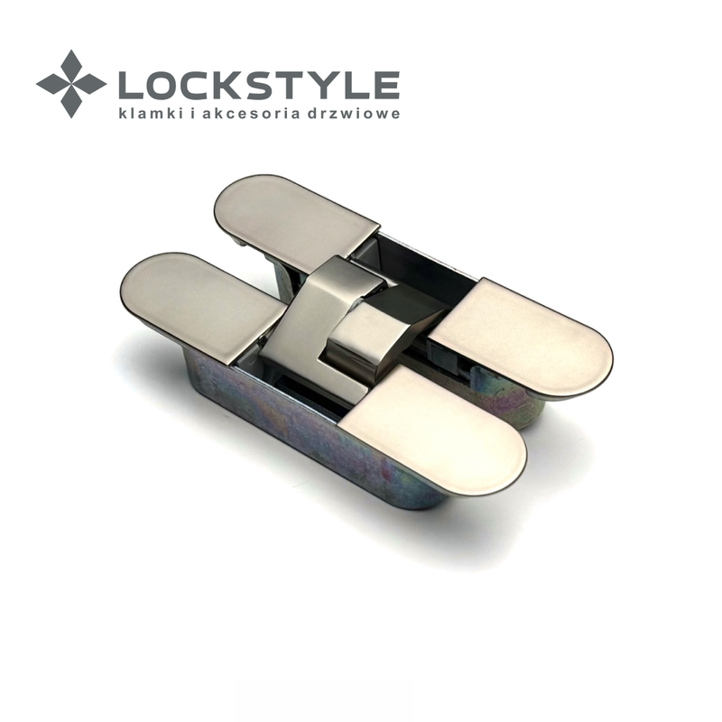 Петля скрытая 3D LOCKSTYLE, модель ECLIPSE 3.0 комплект MATT NICKEL (матовый никель)