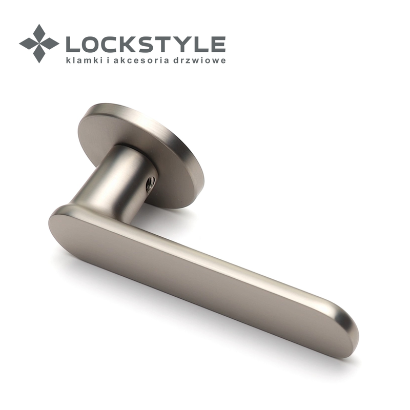 Ручки дверные LOCKSTYLE AMBER R NBM (матовый никель)