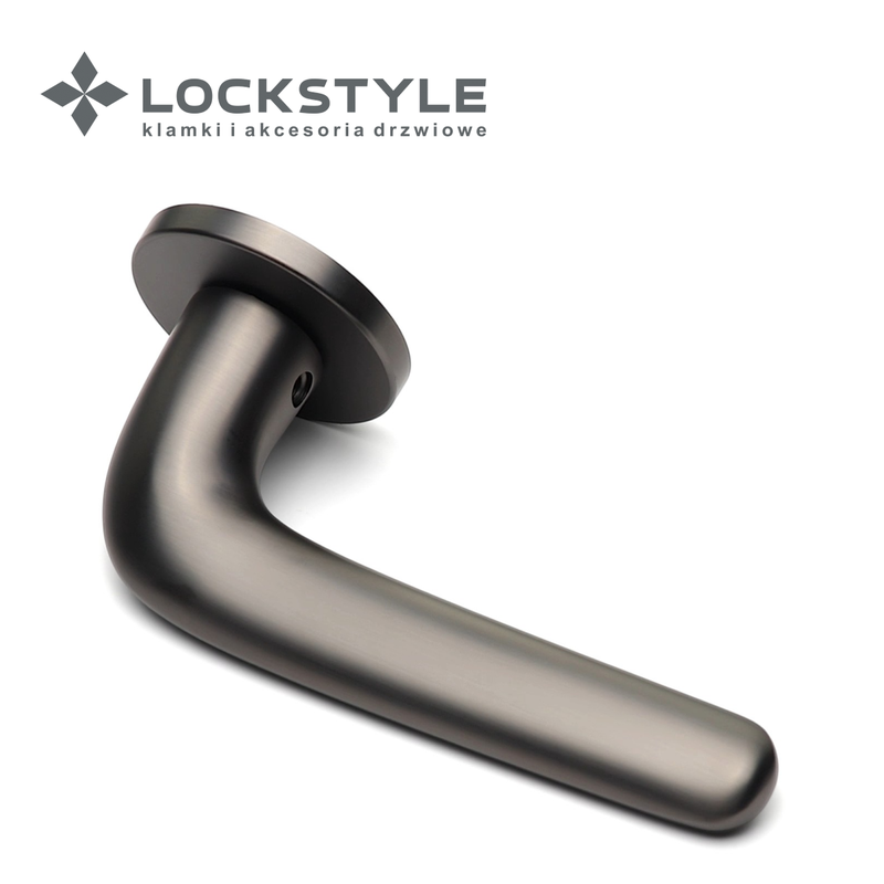 Ручки дверные LOCKSTYLE AZUR R BBN (графит)