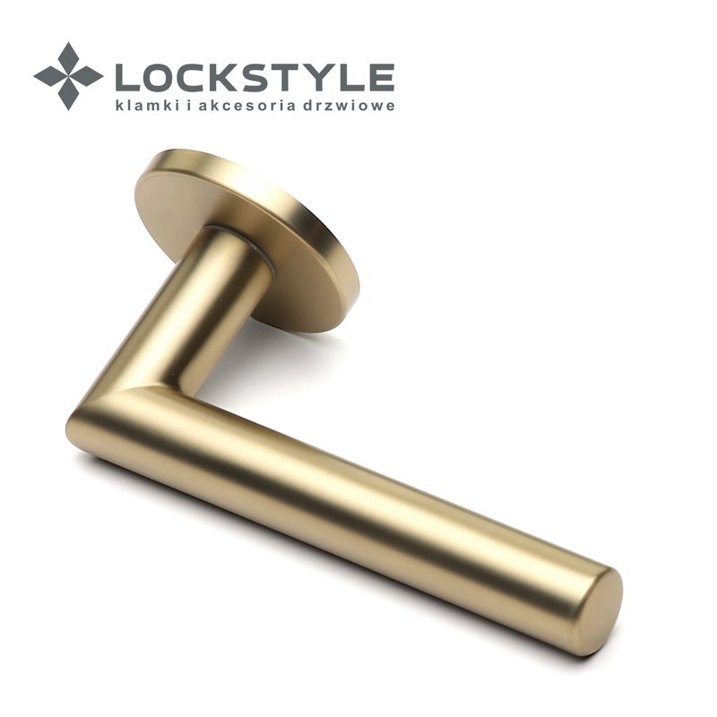 Ручки дверные LOCKSTYLE ONYX R GM PVD (матовое золото)