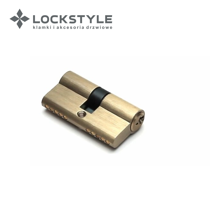 Цилиндровый механизм LOCKSTYLE C30X30DN 5 ключей в комплекте, SB (матовое золото)