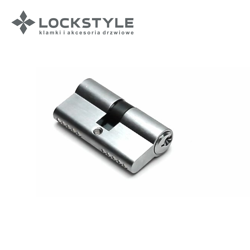 Цилиндровый механизм LOCKSTYLE C30X30DN 5 ключей в комплекте, SC (матовый хром)
