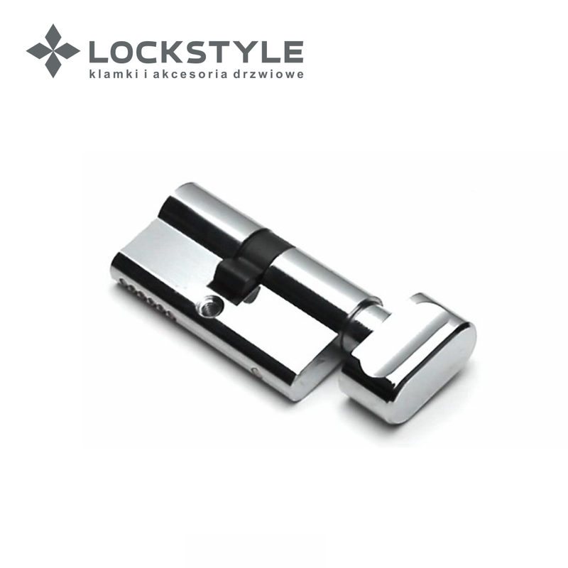Цилиндровый механизм LOCKSTYLE C30X30KC 5 ключей в комплекте, CP (хром)