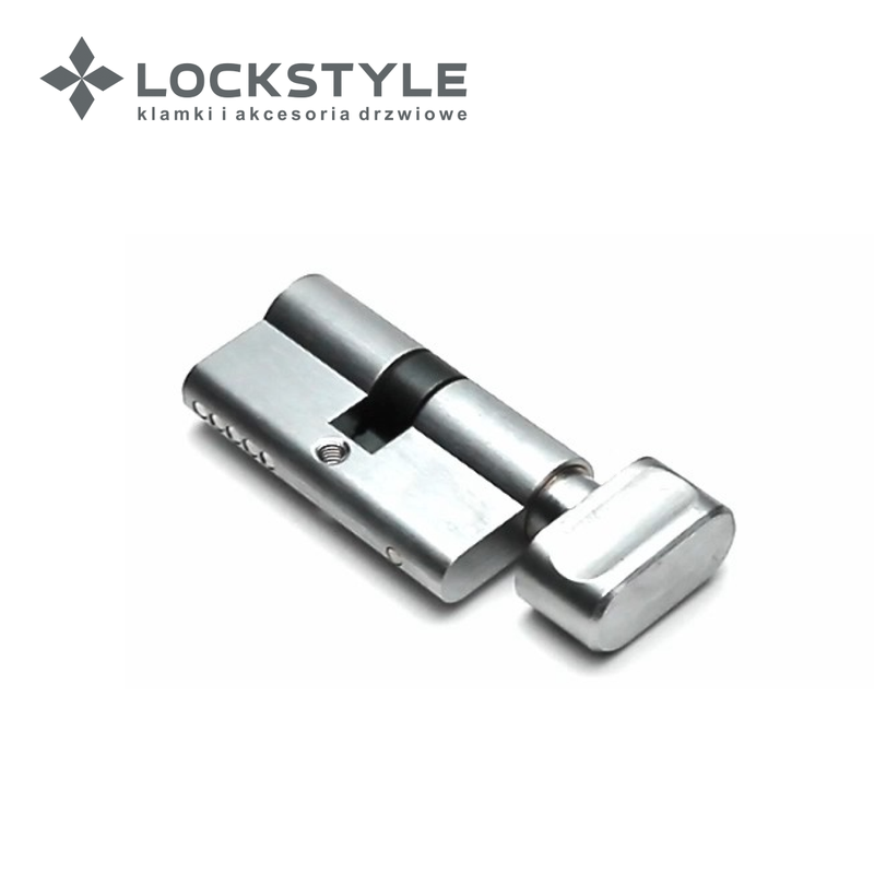 Цилиндровый механизм LOCKSTYLE C30X30KN 5 ключей в комплекте, CBM (матовый хром)