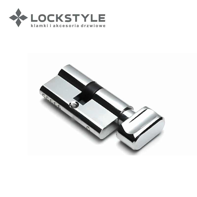 Цилиндровый механизм LOCKSTYLE C30X30KN 5 ключей в комплекте, CP (хром)