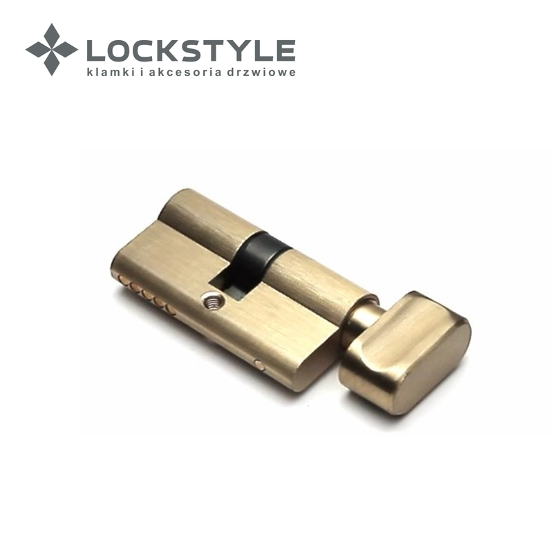Цилиндровый механизм LOCKSTYLE C30X30KN 5 ключей в комплекте, SB (матовое золото)